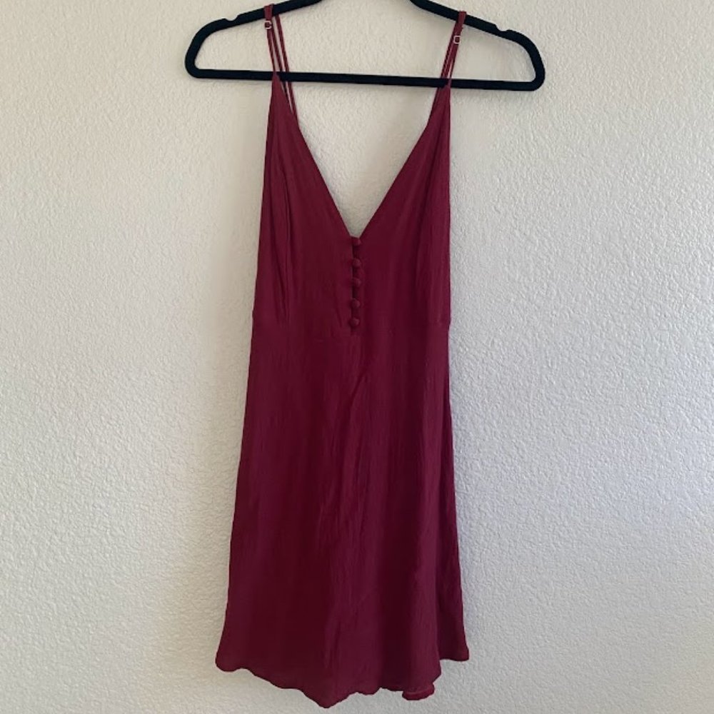Maroon Skater Dress